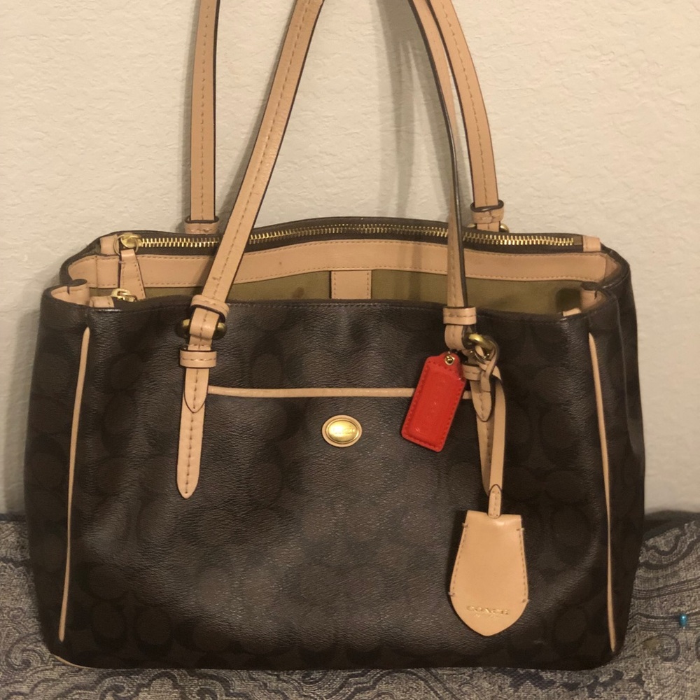 Coach leather bag